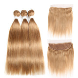 Honey Blonde Color Straight Bundles