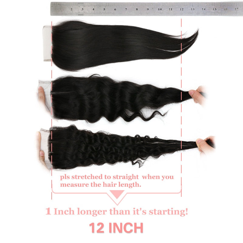 Human Hair Body Wave Closure