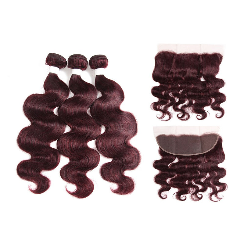 Red Wine Brazilian Hair Weave Bundles