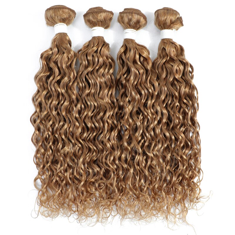 27# Honey Blonde Water Wave Bundles