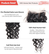 Water Wave HD Transparent Lace Closure