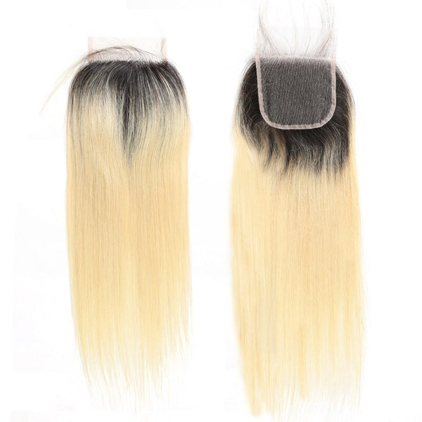 Hair Blonde 613/1b613 Lace Closure