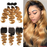 Ombre Blonde Body Wave Bundles