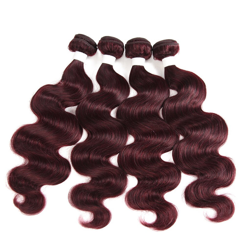 Red Wine Brazilian Hair Weave Bundles