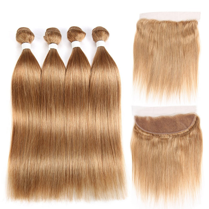 Honey Blonde Color Straight Bundles