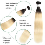 613 Ombre Blonde Straight Bundles