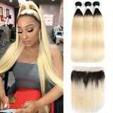 613 Ombre Blonde Straight Bundles