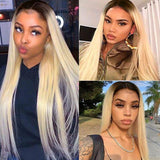 613 Ombre Blonde Straight Bundles