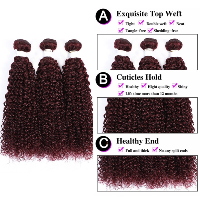 Kinky Curly Bundles With Closure