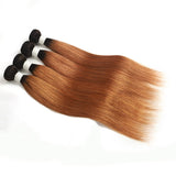 Ombre Brown Brazilian Straight Bundles