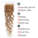 27# Honey Blonde Water Wave Bundles