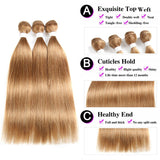 Honey Blonde Color Straight Bundles