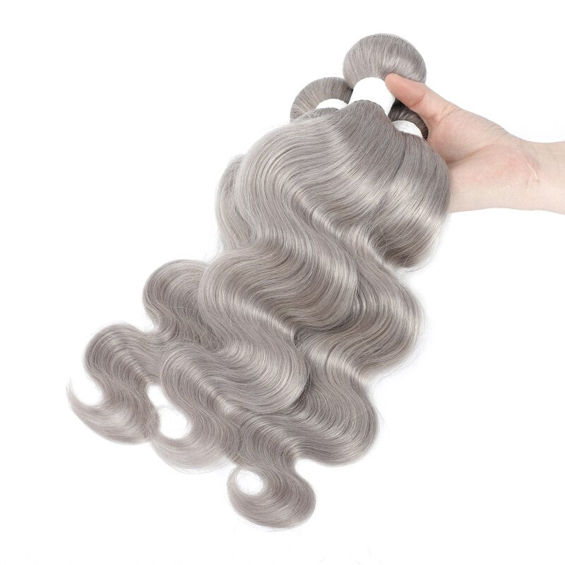 Silver Grey Bundle With Closure